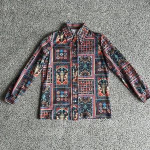 Vintage 70s Retro button down shirt